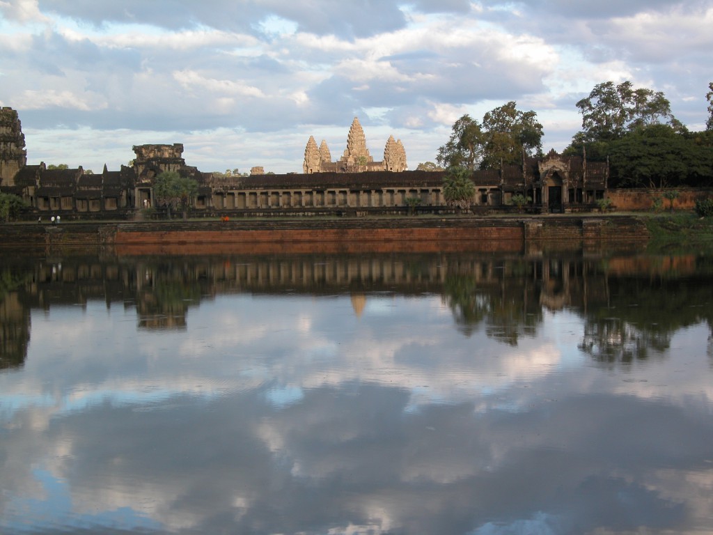 Cambodia; Siem Reap; Angkor Wat in late afternoon sun